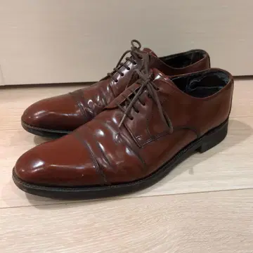 브라운 가죽 레이스업 슈즈