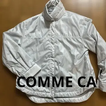 COMME CA 화이트 그레이 긴팔 자켓