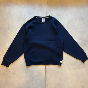 러셀 애슬레틱 무지 맨투맨 네이비 M