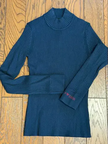 TARA JARMON 네이비 리브 스웨터 택 포함 새상품