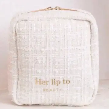 Her lip to beauty TWEED POUCH 트위드 파우치