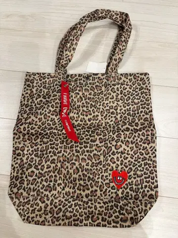 레오파드 토트백