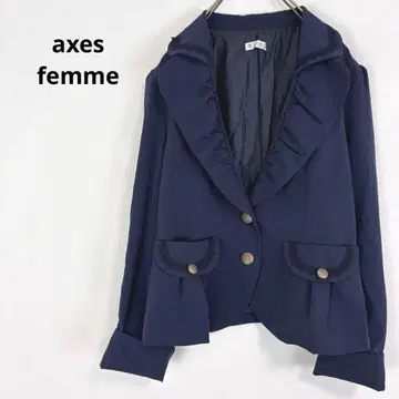 엑시즈팜 [ M ] 자켓 옷깃 골드 버튼 레이스 공주 귀여움