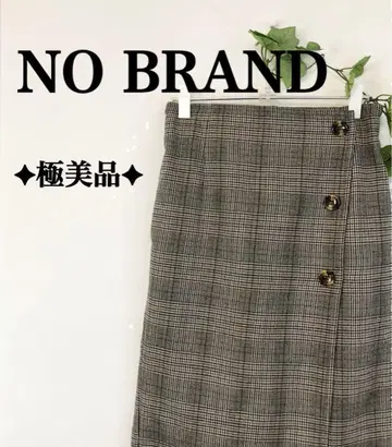 컨디션 최상 글렌체크가 귀여운 랩 스커트 스타일 스커트 종아리 기장