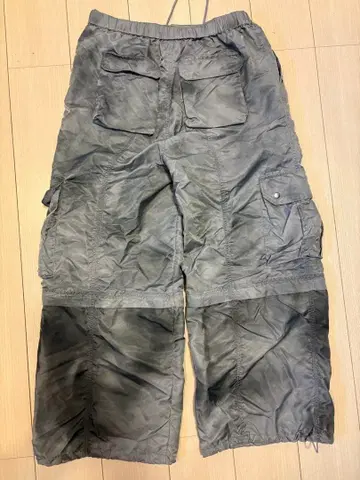 ANDER HUNK 2way 블리치 나일론 카고 팬츠