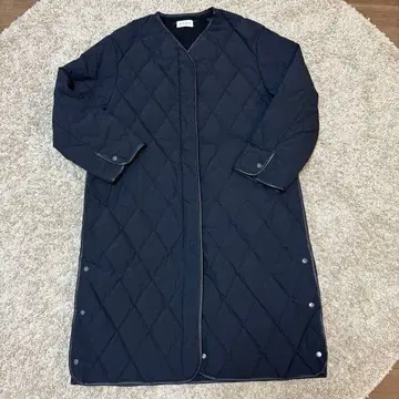 PLST 플라스테 퀼팅 다운 롱 코트