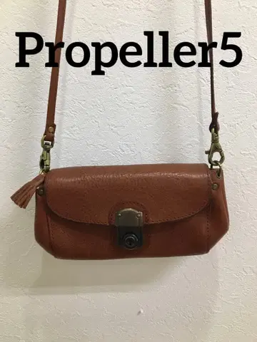 [ Propeller5 ] 숄더백 브라운 내부 포켓