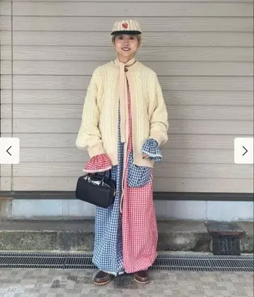 BEAMSBOY 3게이지 2톤 아란 가디건