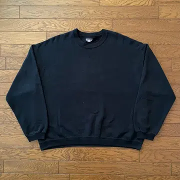 00s JERZEES 맨투맨 앞V 가제트 블랙 무지 XL