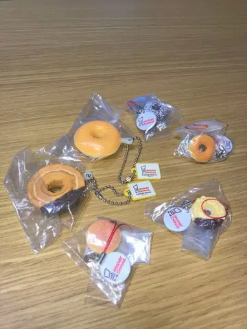 미스터도넛 가챠가챠 캡슐 토이 키링 6개 묶음 판매