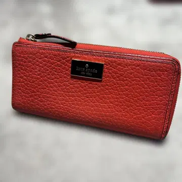 케이트 스페이드 빨간색 가죽 장지갑