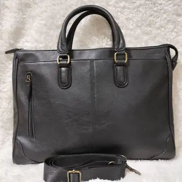 U.P renoma 블랙 가죽 비즈니스 백 2웨이