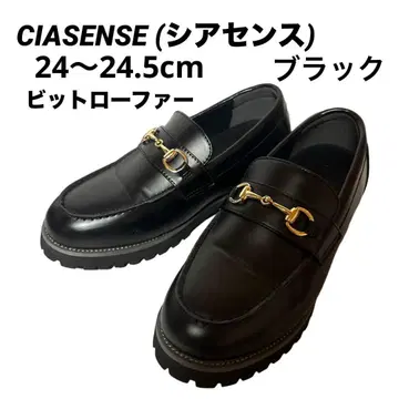 CIASENSE + 6.8cm 하이 밑창 드레스 비트 로퍼 24~24.5