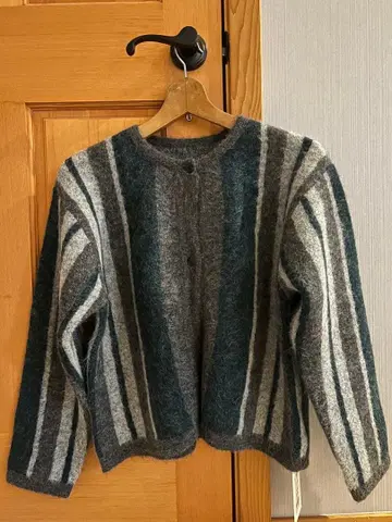 Doux bleu 알파카 스웨터 니트 가디건 미사용 정가 21780 엔