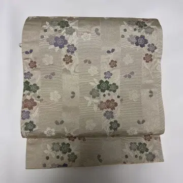 캐주얼 오비 베이지 계열 벚꽃 대나무 물줄기