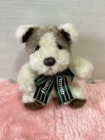 [빈티지] 선애로우 봉제 인형 개 레트로 폭스테리어 강아지