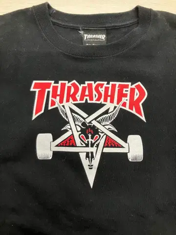 THRASHER 블랙 티셔츠 사이즈 M