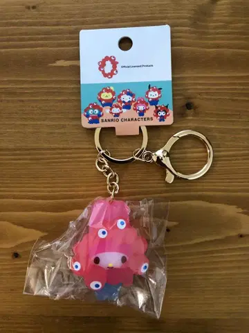 [ 미사용 ] 클리어 컬러 키링 산리오 마이멜로디 미아쿠미아쿠 1