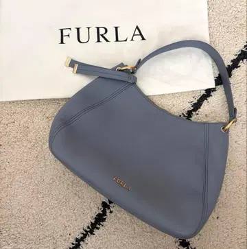 [ 새상품급 ] FURLA 훌라 블루 시에나 가죽 핸드백