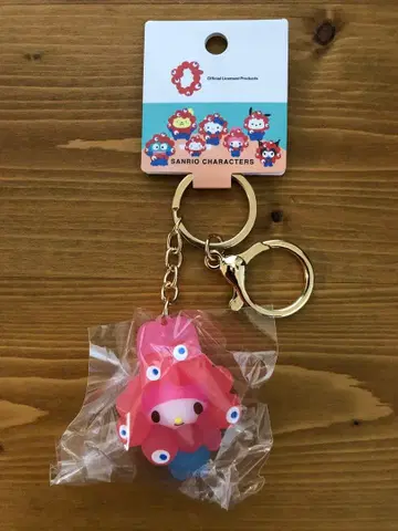 [ 미사용 ] 클리어 컬러 키링 산리오 마이멜로디 미야쿠미야쿠 2
