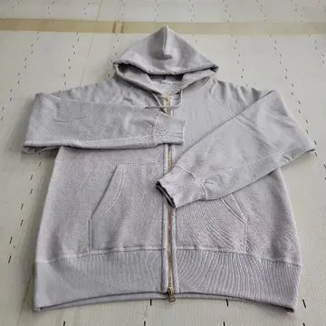 ORCIVAL 그레이 베이지 풀 집업 후드티 사이즈 4