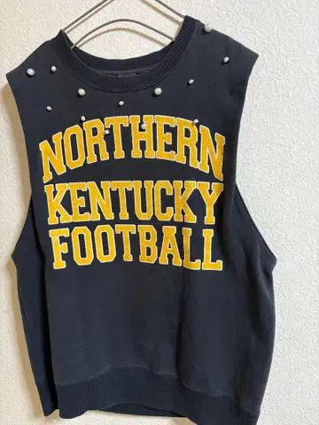 MAISON NO.8 메종에이트 펄 맨투맨 슬리브리스