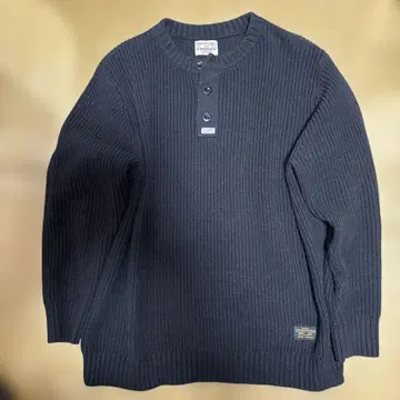 WORKWEAR 네이비 헨리넥 스웨터
