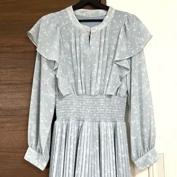 grove 긴팔 원피스 라이트 블루 스카이블루 S 사이즈