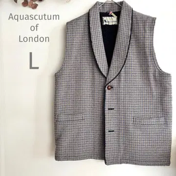 아쿠아 스큐텀, 베스트, 보아 베스트, 체크, 따뜻한, 복슬복슬