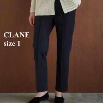 새상품급 CLANE 클라네 센터라인 슬랙스 팬츠 블랙 사이즈 0