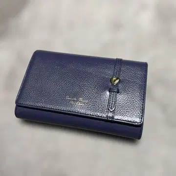 사만사 타바사 퍼플 네이비 3단 폴더형 지갑