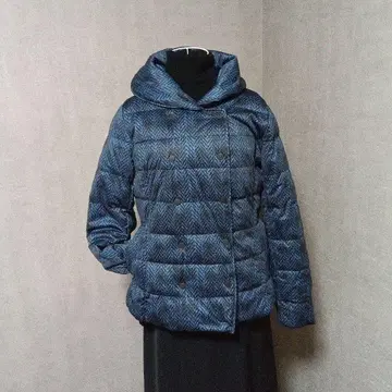 헤링본 패턴 다운 자켓 새상품급