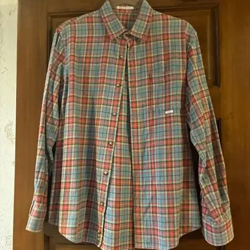 Papas 체크 무늬 긴팔 셔츠 M