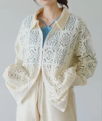 Kastane 레이스 자카드 셔츠