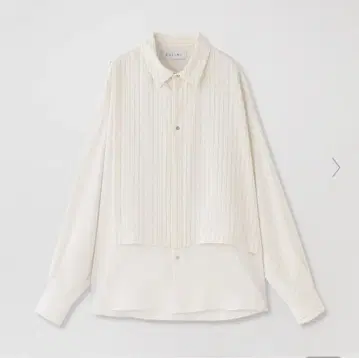 [ CULLNI ] 스트라이프 비대칭 스트라이프 셔츠