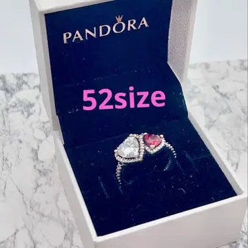 PANDORA 반지 67 더블 하트