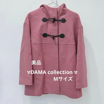 [ 새상품급 ] 더마 컬렉션 울 100% 더플 코트 소가죽 토글 단추 M