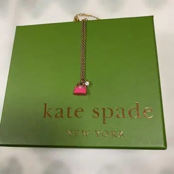 kate spade 핑크 핸드백 목걸이