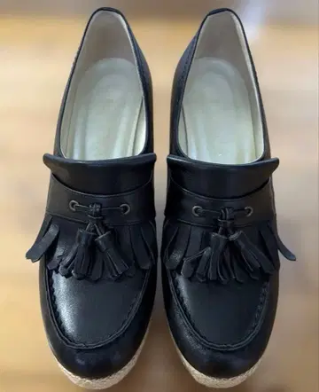 다이애나 가죽 웨지힐 로퍼