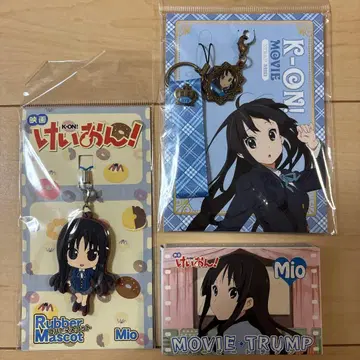 케이온! Mio 러버 마스코트 키링 트럼프 세트 영화 movie