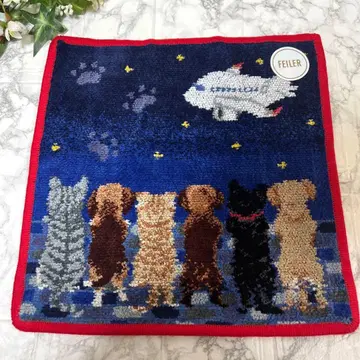 새상품 페이 x JAL 피핑 리틀 스카이 네이비 밤 손수건