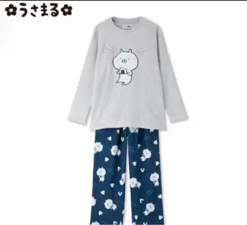 [ 미사용 새상품 ] 우사마루 복슬복슬 긴팔 룸웨어 세트