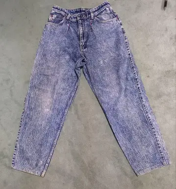 WRANGLER 케미컬 워시 데님 팬츠