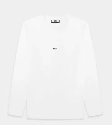 BALR. 화이트 긴팔 T셔츠