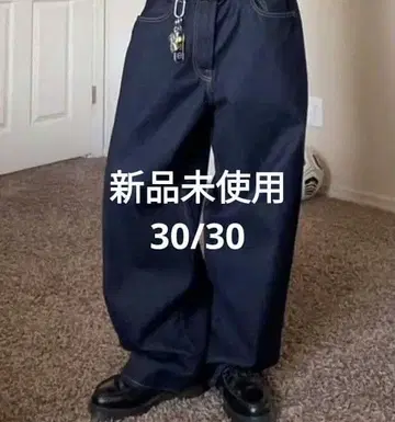 [ 미사용 새상품 ] GAP 슈퍼 배기 데님 다크린스 30W30L