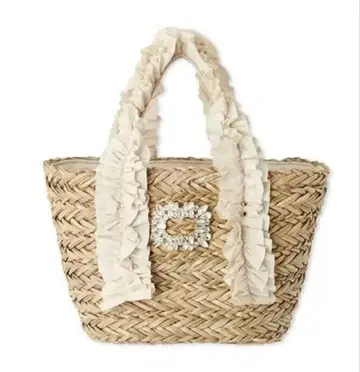 SNIDEL HOME 비쥬 바스켓백 아이보리