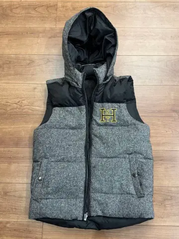 TOMMY HILFIGER 후드 부착 다운 베스트 L