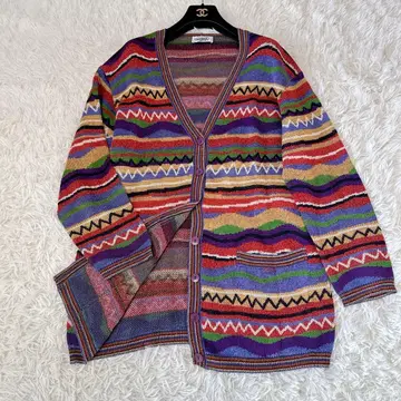 MISSONI 미쏘니 니트 가디건 멀티 컬러 44 사이즈