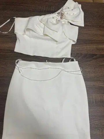 AR ANGELR 화이트 드레스 세트 M