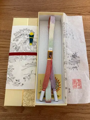 허리띠 도묘 고마이구미 [ 주황색 옅은 보라색 ]